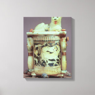 Lienzo Tarro del Unguent con una figura del el rey como