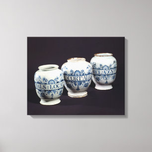 Lienzo Tarros de la droga de los boticarios, c.1740