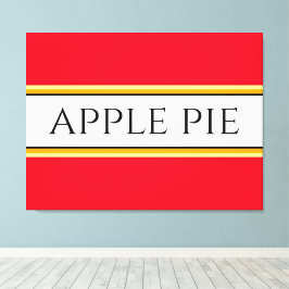 Lienzo TARTA DE MANZANA Dulce Rojo Brillante Blanco Amari