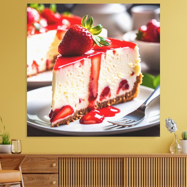 Lienzo Tarta de queso con fresa (Insitu (Sala de estar))
