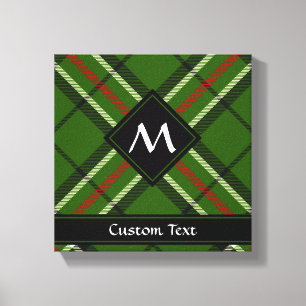 Lienzo Tartan verde, negro, rojo y blanco