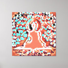 Lienzo Tat Tvam Asi | Aura Roja, Buda