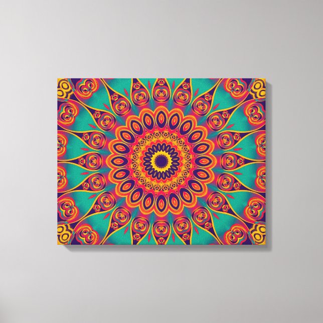 Lienzo Tattoo Kaleidoscope Fractal (Anverso)