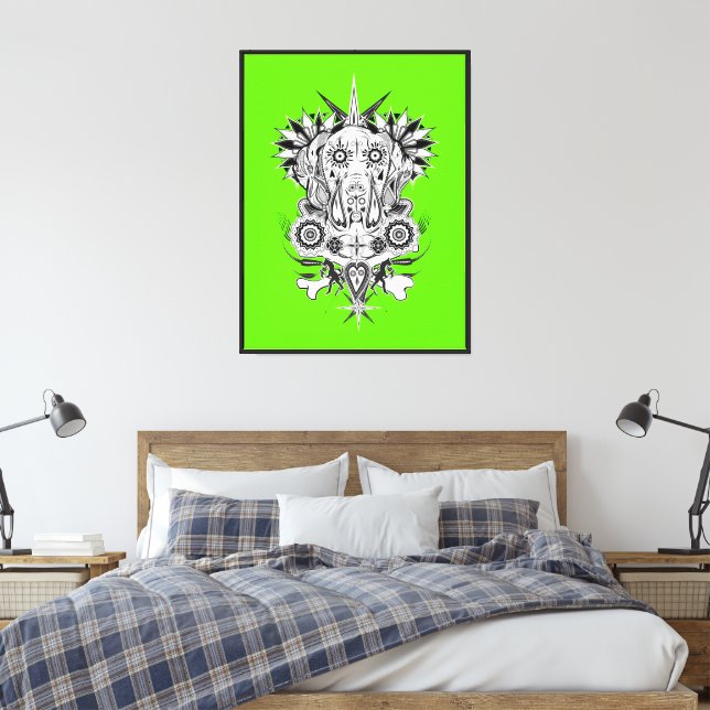 Lienzo Tatuaje de Gran Danés (Insitu(Dormitorio))