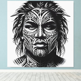 Lienzo Tatuaje facial