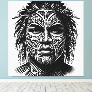 Lienzo Tatuaje facial