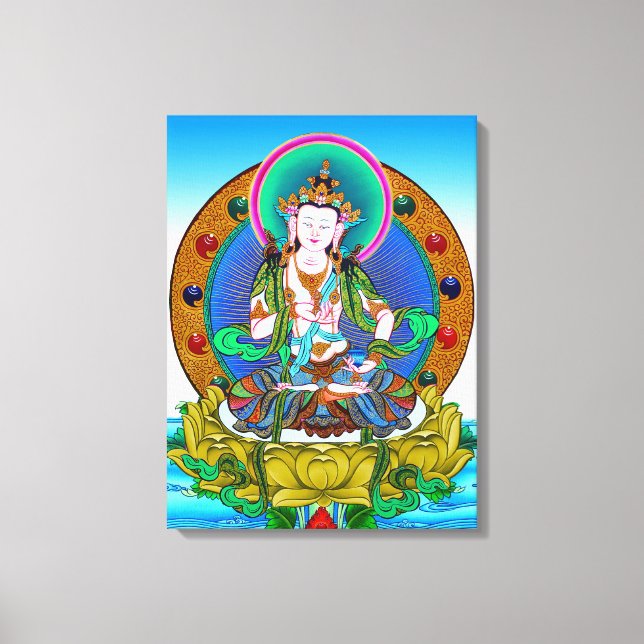 Lienzo Tatuaje mandala del tibetano de Guay thangka Vajra (Anverso)