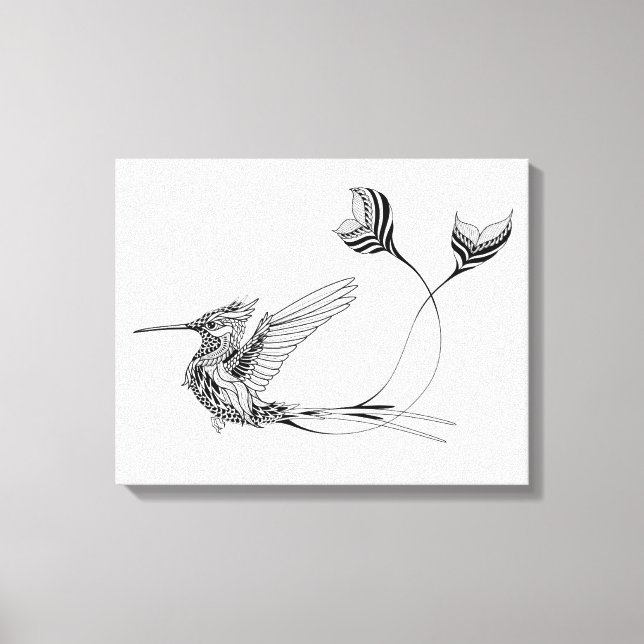 Lienzo Tatuaje Psiquiátrico de aves 6 (Anverso)