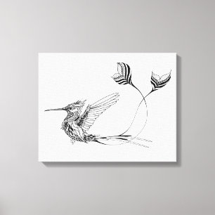 Lienzo Tatuaje Psiquiátrico de aves 6