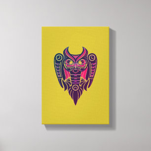 Lienzo tatuaje tribal de búho