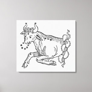 Lienzo Tauro (Bull) un ilustracion del 'poético