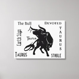 Lienzo Tauro Poderoso el Toro Zodiaco