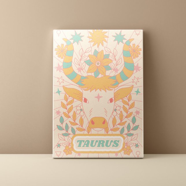 Lienzo Taurus Celestial Zodiac Pastel Dreams Wall Arts (Subido por el creador)
