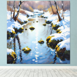 Lienzo Tauwetter am Meadow Brook 