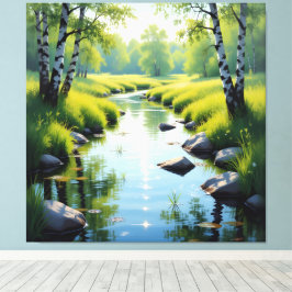 Lienzo Tauwetter am Meadow Brook 