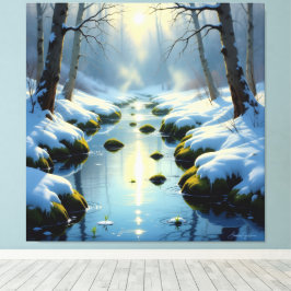 Lienzo Tauwetter am Meadow Brook 