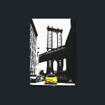 Lienzo Taxi Amarillo de Nueva York Puente Nyc Brooklyn<br><div class="desc">Taxi Amarillo de Nueva York Nyc Brooklyn Bridge Pop Art Canvas Art Print.</div>