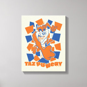 Lienzo TAZ™ Hungry Smashing Through Checker