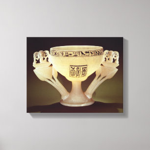 Lienzo Taza de consumición bajo la forma de mitad-abierto