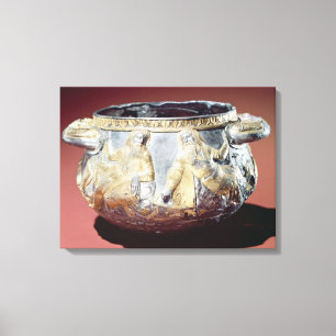 Lienzo Taza de consumición que representa a los soldados