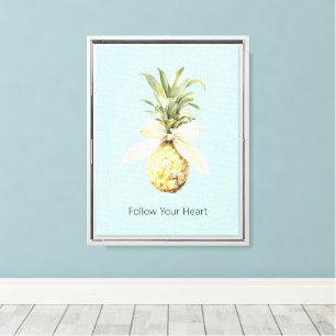 Lienzo Tazón de Piña de Frutas Tropicales