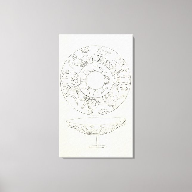 Lienzo Tazza encontrada en Tarquinia (Anverso)