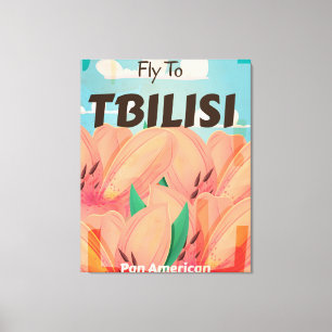 Lienzo Tbilisi Georgia Vintage Travel Poster