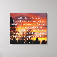 Te amaré, oh Señor verso de la Biblia Salmo 18:1-3
