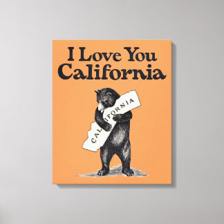Lienzo Te Amo California Bear Hug