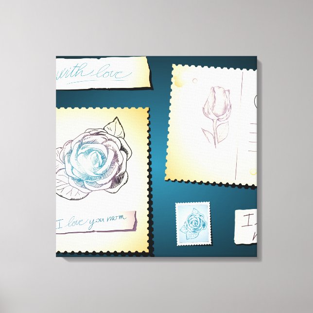 Lienzo Te amo mamá, canvas (Anverso)