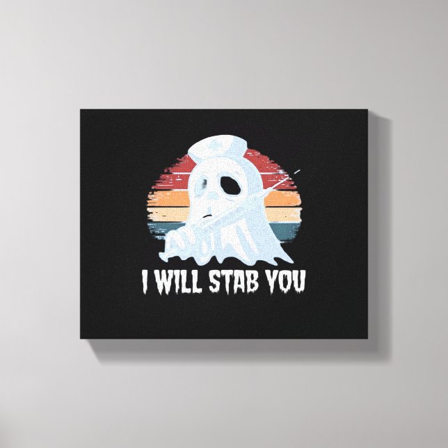 Lienzo Te apuñalaré una camiseta, la enfermera fantasma H (Anverso)