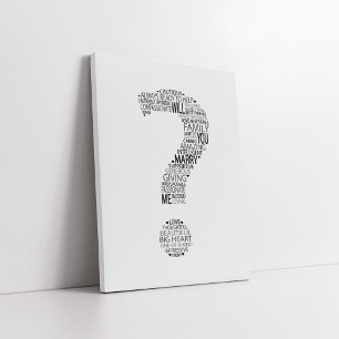 Lienzo ¿Te Casarás Con La Tipografía?