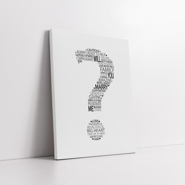 Lienzo ¿Te Casarás Con La Tipografía? (Subido por el creador)