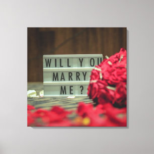 Lienzo ¿Te Casarás Conmigo? Propuesta matrimonial