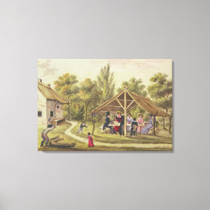 Lienzo Té de la tarde en una taberna del diario de