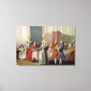 Lienzo Té inglés en el Salón de los Escenarios