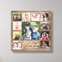 Te queremos Nana Abuelos 11 Madera de Collage de f