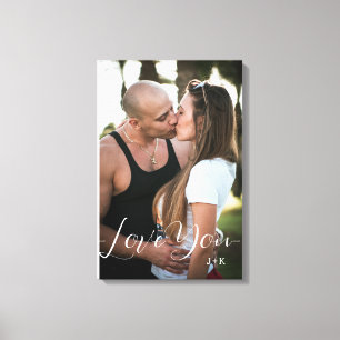 Lienzo Te quiero, pareja de amor