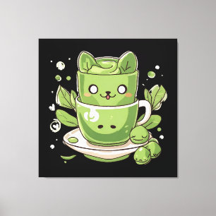 Lienzo té verde matcha