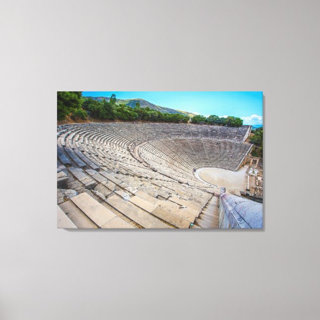 Lienzo Teatro antiguo de Epidaurus, Argolis, Grecia (Anverso)