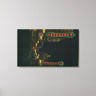 Lienzo Teatro de Broadway en Portland en la calle