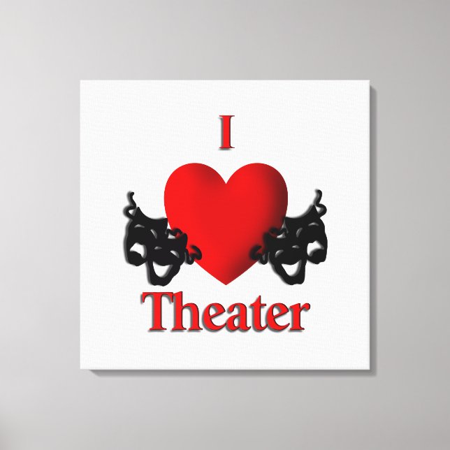 Lienzo Teatro I Heart (Anverso)