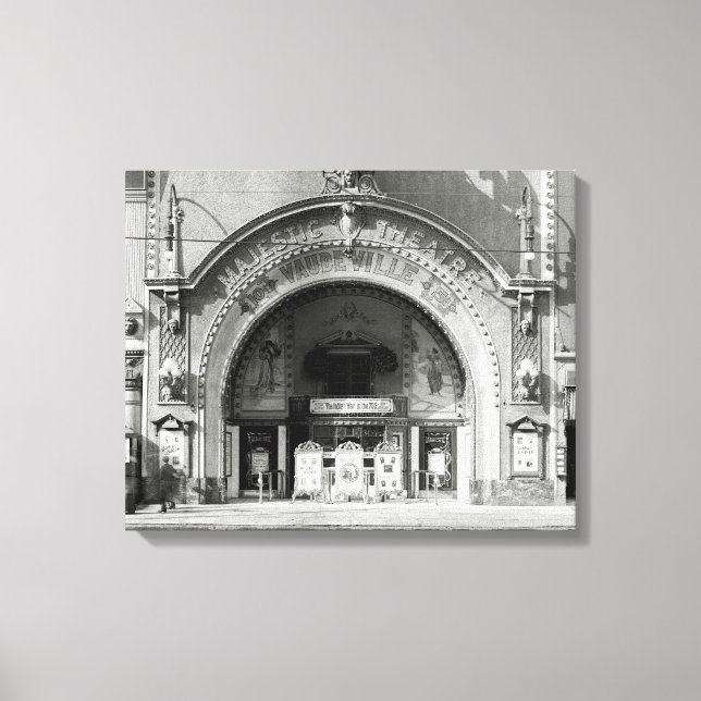 Lienzo Teatro Majestic, 1910 (Anverso)