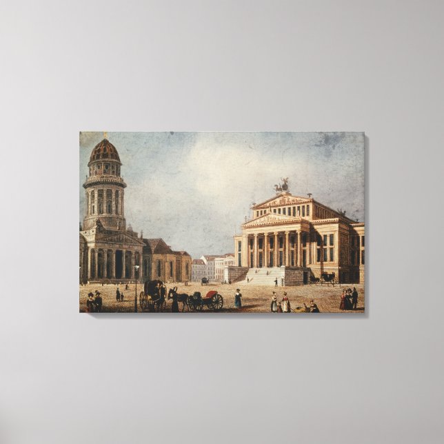 Lienzo Teatro Real y Nueva Iglesia, 1833 (Anverso)