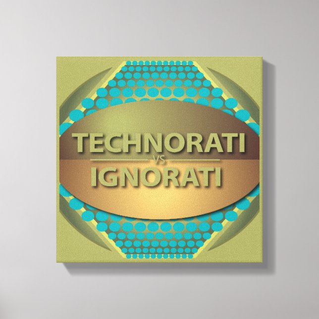 Lienzo Technorati vs Ignorati (Anverso)