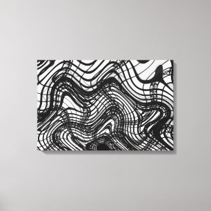 Lienzo Techo blanco y negro ondulado, imágenes del SVP