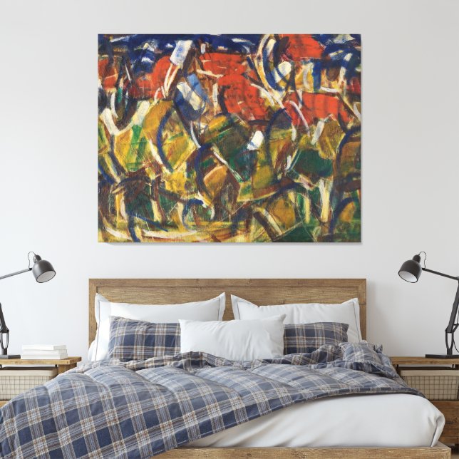 Lienzo Techos rojos bajo árboles (Insitu(Dormitorio))