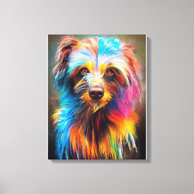 Lienzo Teckel Dog Mascota Cute Adorable Compañero Animal (Anverso)