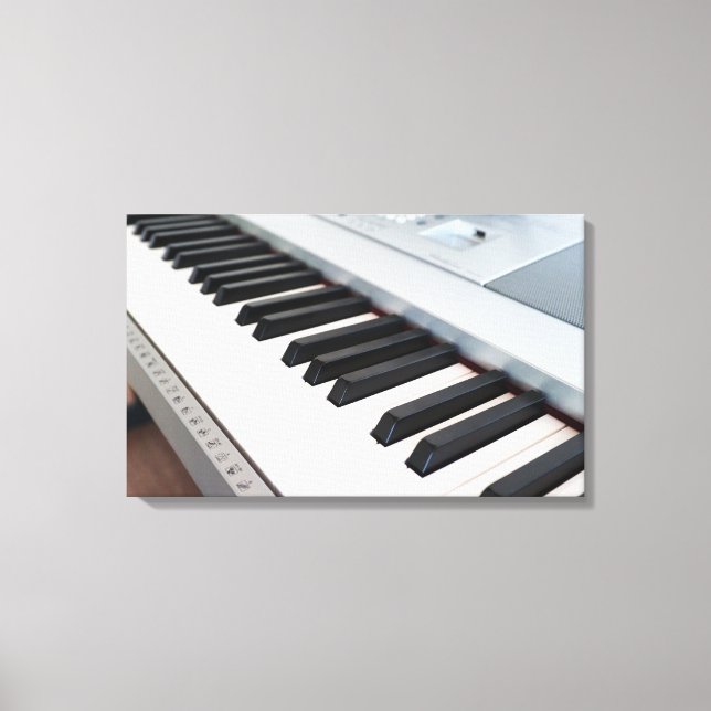 Lienzo Teclado de piano digital (Anverso)