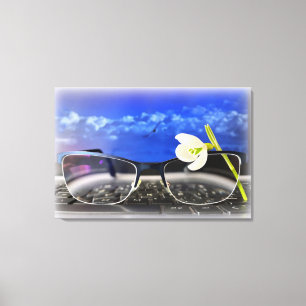 Lienzo Teclado para gafas de nieve